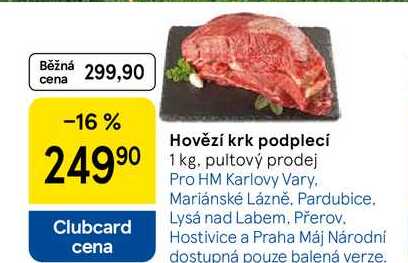 Hovězí krk podplecí, 1 kg 