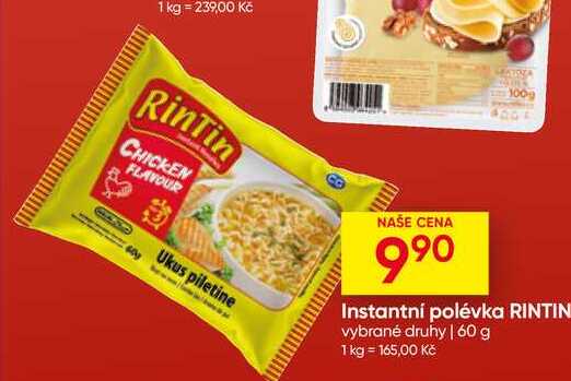 Instantní polévka RINTIN vybrané druhy 60 g