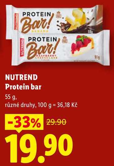NUTREND Protein bar, 55 g 