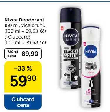 Nivea Deodorant, 150 ml, více druhů  