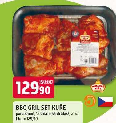BBQ GRIL SET KUŘE porcované, 1kg