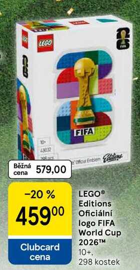 LEGO® Editions Oficiální logo FIFA World Cup 2026™M 10+, 298 kostek 