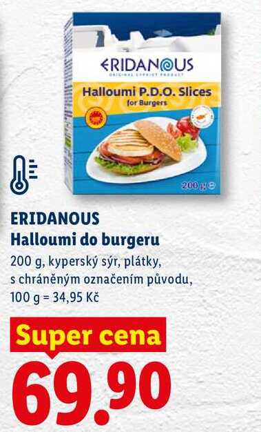 ERIDANOUS Halloumi do burgeru, 200 g 