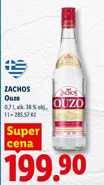 ZACHOS Ouzo, 0,7 l 