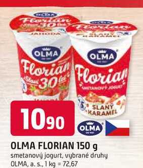 OLMA FLORIAN 150 g smetanový jogurt