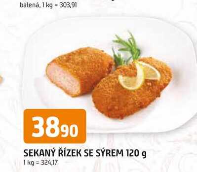 SEKANÝ ŘÍZEK SE SÝREM 120 g