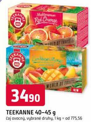 WORLD OF FRUIT TEEKANNE 40-45 g čaj ovocný