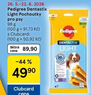 Pedigree Dentastix Light Pochoutky pro psy, 98 g  