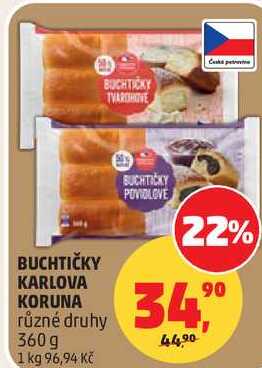 BUCHTIČKY KARLOVA KORUNA různé druhy, 360 g  