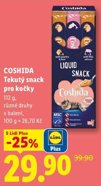 COSHIDA Tekutý snack pro kočky, 112 g 