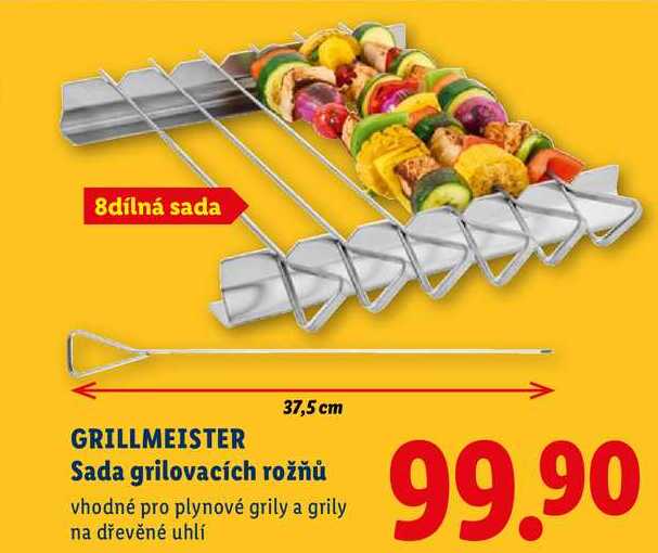 GRILLMEISTER Sada grilovacích rožňů  