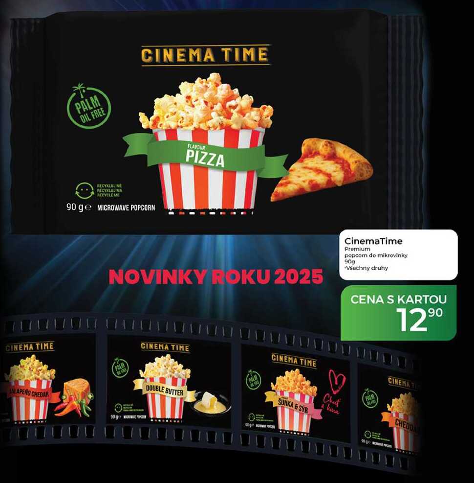 CinemaTime Premium popcorn do mikrovlnky 90g