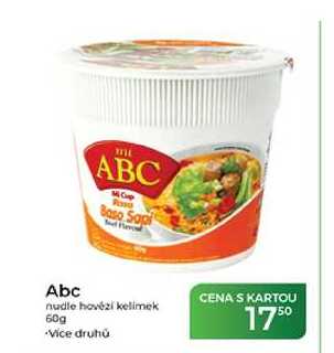 Abc nudle hovězí kelímek 60g