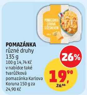 POMAZÁNKA různé druhy, 135 g  