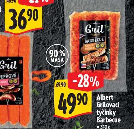 Albert Grilovací tyčinky Barbecue 340 g