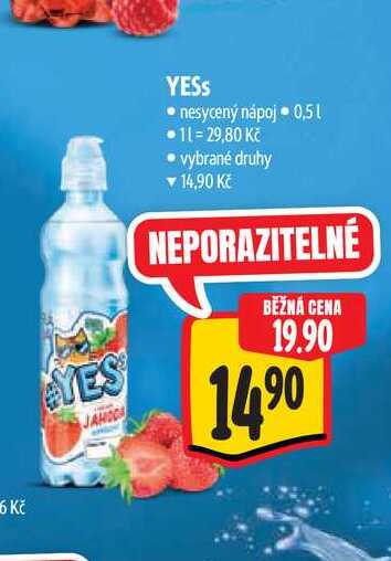 YESS nesycený nápoj 0,5 l