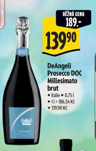 DeAngeli Prosecco DOC Millesimato brut 0,75 l