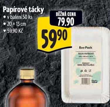 Papírové tácky, v balení 50 ks