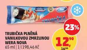 TRUBIČKA PLNĚNÁ VANILKOVOU ZMRZLINOU WERA NOVA, 65 ml 