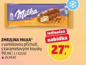 ZMRZLINA MILKA s vanilkovou příchutí, 90 ml 