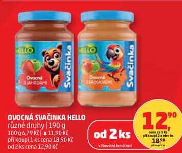 HELLO svačinka různé druhy, 190 g 