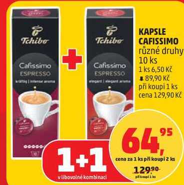KAPSLE CAFISSIMO různé druhy, 10 ks
