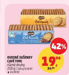 OVESNÉ SUŠENKY CAFÉ TIME různé druhy, 210 g
