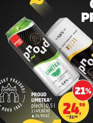 PROUD LIMETKA plech, 0,5 l