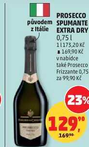 PROSECCO SPUMANTE EXTRA DRY, 0,75 l