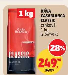 KÁVA CASABLANCA CLASSIC zrnková, 1 kg 