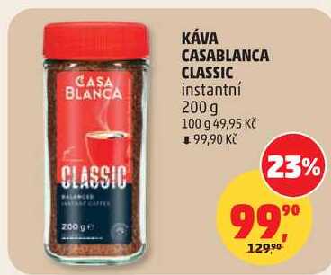KÁVA CASABLANCA CLASSIC instantní, 200 g  