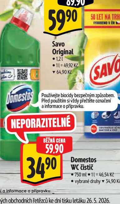  Domestos WC čistič  750 ml  