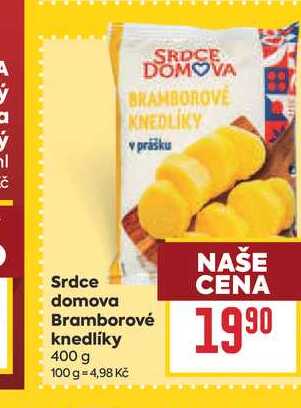 Srdce domova Bramborové knedlíky 400 g  
