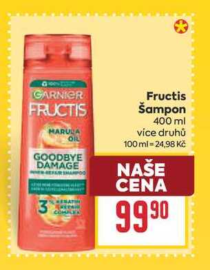 Fructis Šampon 400 ml