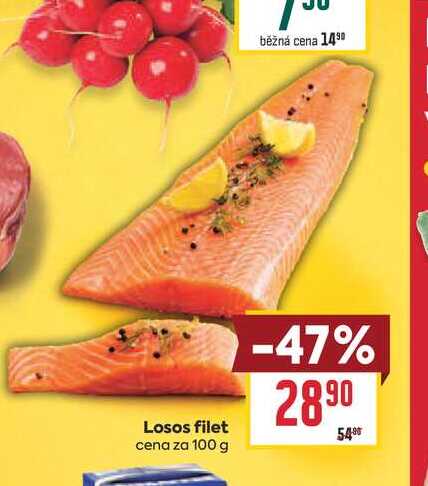 Losos filet cena za 100 g 