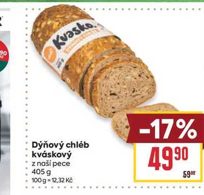 Dýňový chléb kváskový z naší pece 405 g 