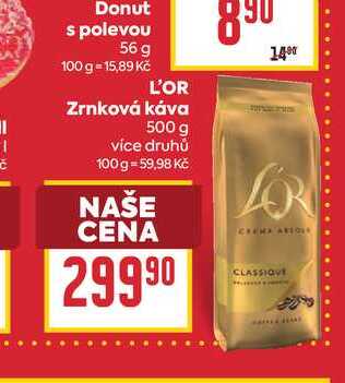 L'OR Zrnková káva 500 g 