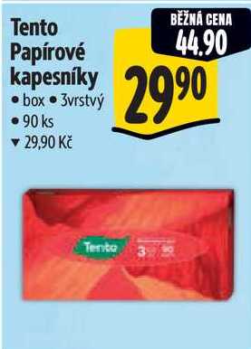 Tento Papírové kapesníky, box. 3vrstvý