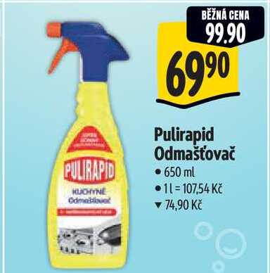 Pulirapid Odmašťovač, 650 ml