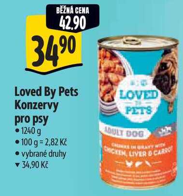 Loved By Pets Konzervy pro psy, 1240 g 