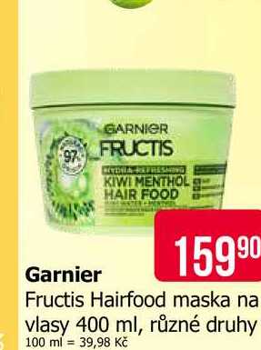 GARNIER Fructis Hairfood maska na vlasy 400 ml, různé druhy