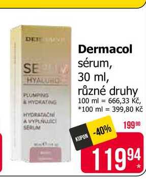 Dermacol sérum, 30 ml, různé druhy 