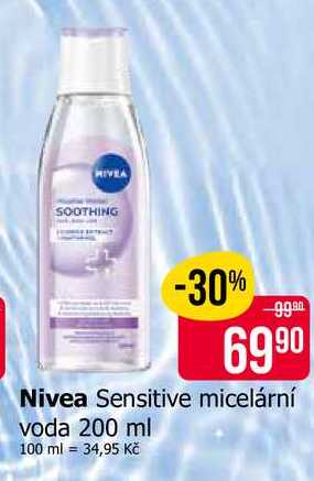 Nivea Sensitive micelární voda 200 ml 