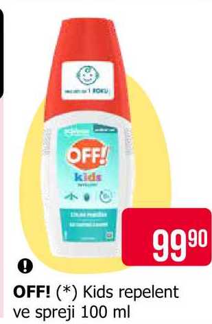 OFF! Kids repelent ve spreji 100 ml 