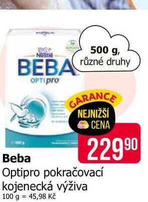 BEBA Optipro pokračovací kojenecká výživa 500g