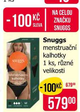Snuggs menstruační kalhotky 1 ks, různé velikosti 