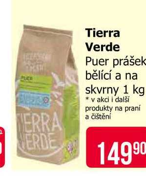 Tierra Verde Puer prášek bělící a na skvrny 1 kg