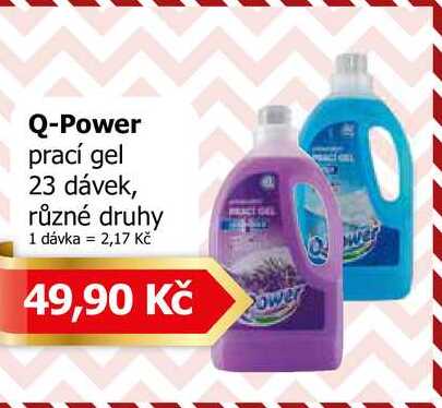 Q-Power prací gel 23 dávek, různé druhy