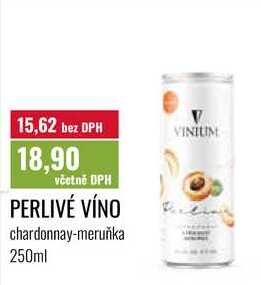 PERLIVÉ VÍNO chardonnay-meruňka 250ml 