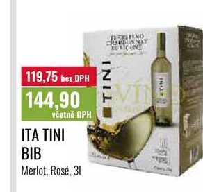 ITA TINI BIB Merlot, Rosé, 31 